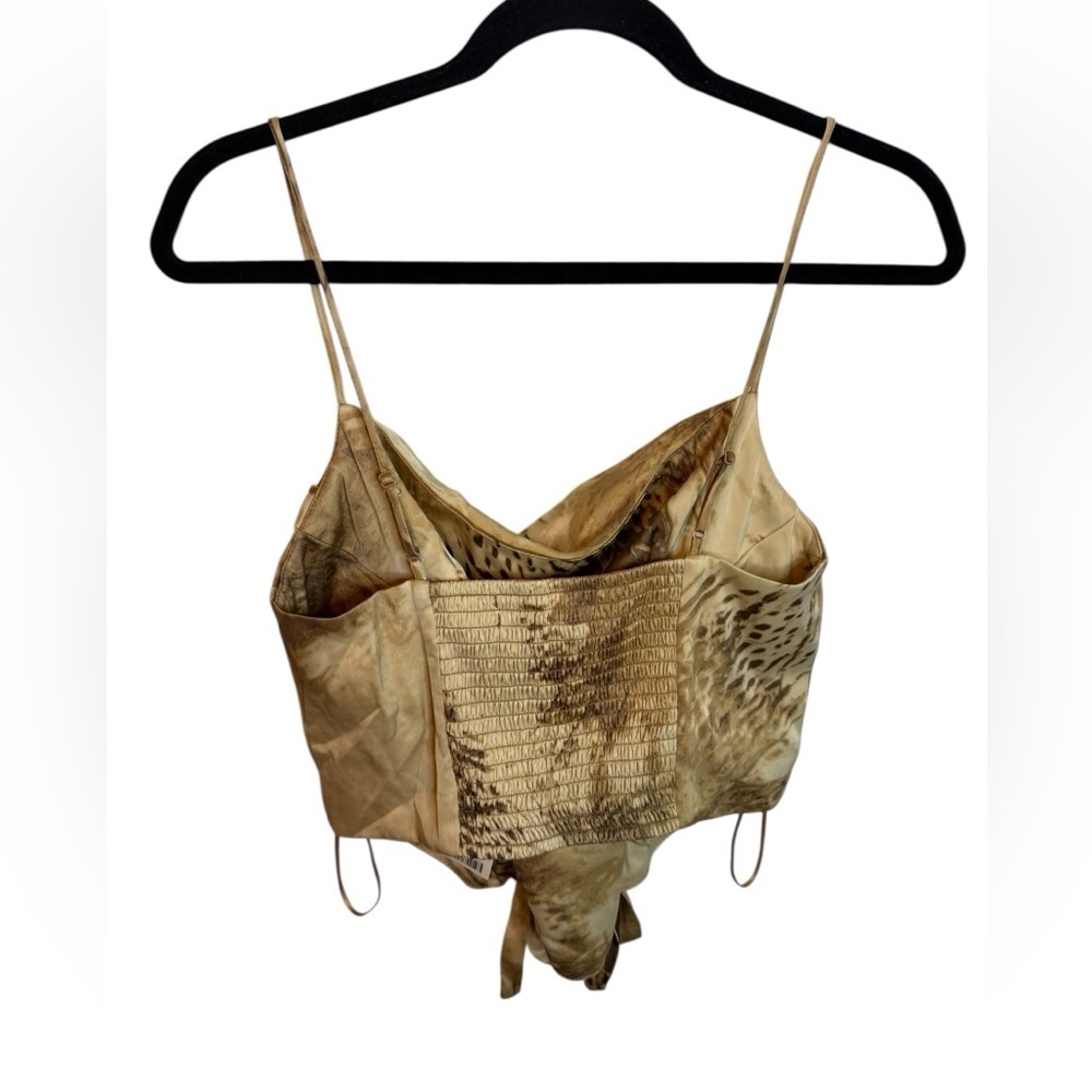 Nwt Silence + Noise Drape Neck Corset Blouse - Picture 3 of 8